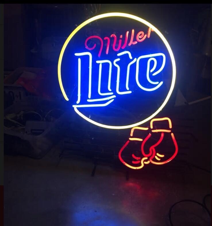 Custom Miller Lite Boxing Neon Sign Tube Neon Light