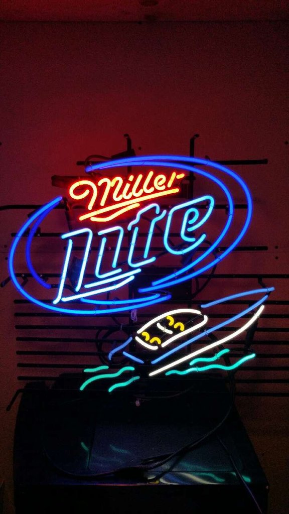 Custom Miller Lite Boat Neon Sign Tube Neon Light