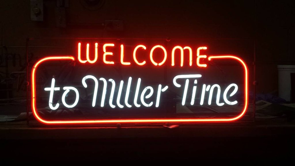 Custom Welcome To Miller Time Neon Sign Tube Neon Light