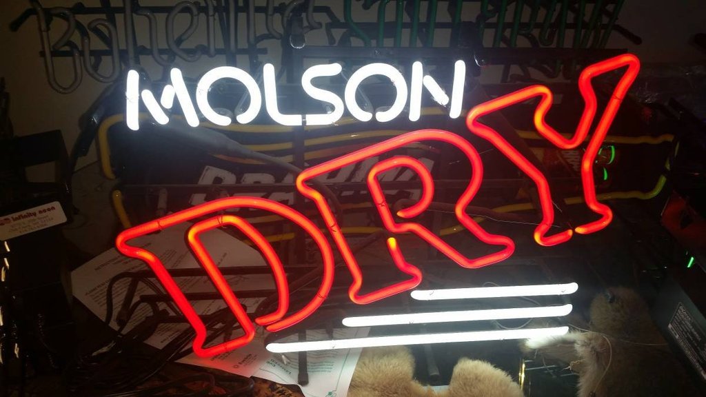 Custom Molson Dry Neon Sign Tube Neon Light