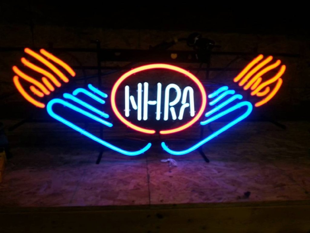 Custom NHRA Championship Oval Hot Rod Garage Neon Sign Tube Neon Light