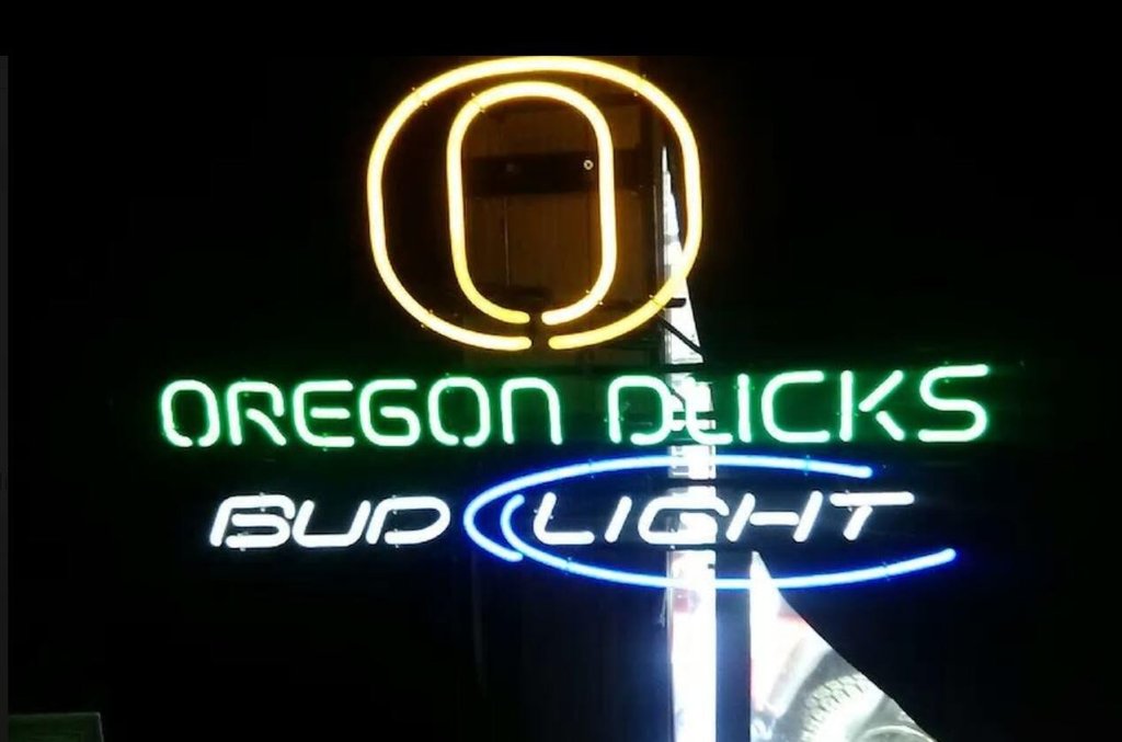 Custom Bud Light Oregon Ducks Neon Sign Tube Neon Light