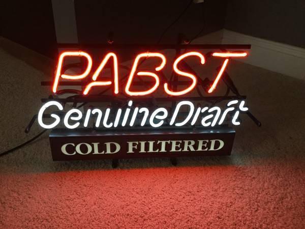 Custom Pabst Blue Ribbon Neon Sign Tube Neon Light