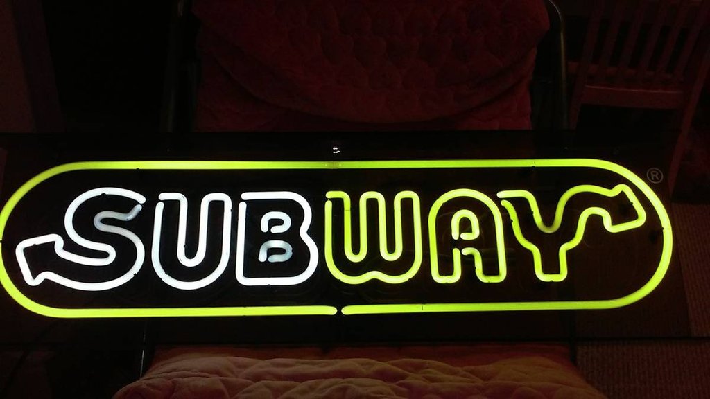 Custom Subway Sandwich Neon Sign Tube Neon Light
