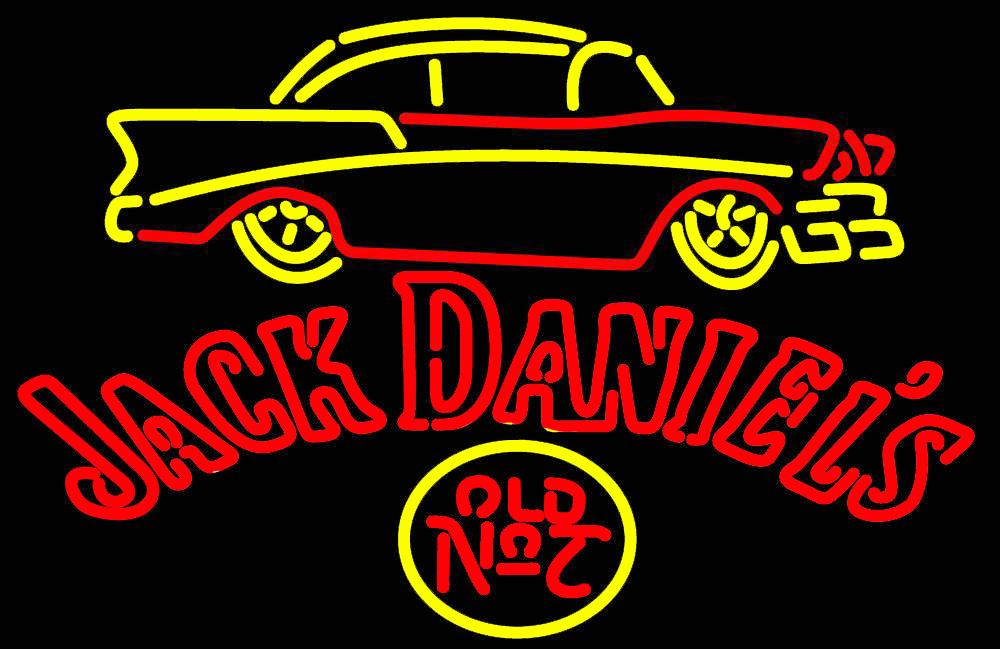 Custom Jack Daniel's 57 Chevy Neon Sign Tube Neon Light