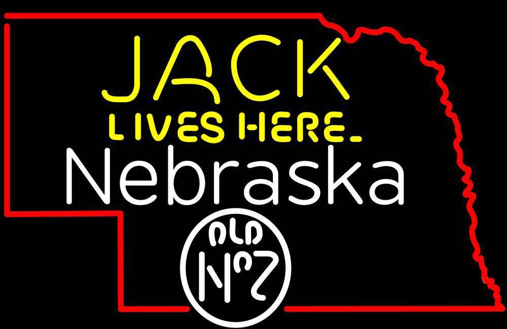 Custom Jack Lives Here Nebraska Neon Sign Tube Neon Light