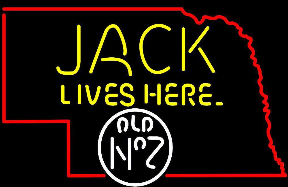 Custom Jack Lives Here Nebraska Neon Sign Tube Neon Light