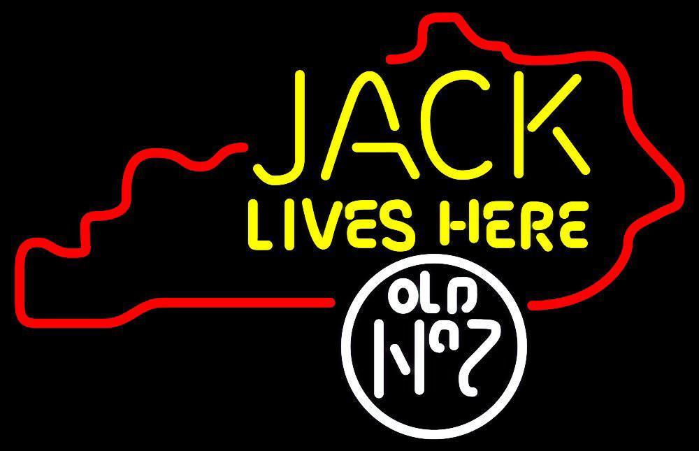 Custom Jack Lives Here Kentucky Neon Sign Tube Neon Light