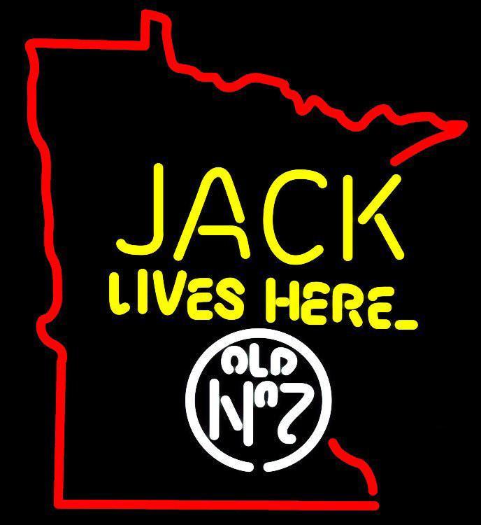 Custom Jack Lives Here Minnesota Neon Sign Tube Neon Light