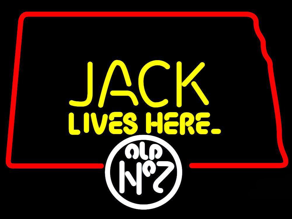 Custom Jack Lives Here North Dakota Neon Sign Tube Neon Light