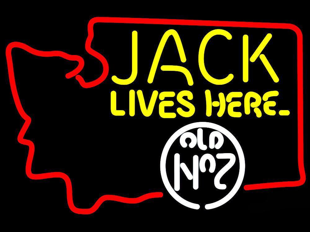 Custom Jack Lives Here Washington Neon Sign Tube Neon Light