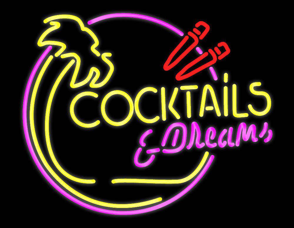 Custom Cocktails and Dream Neon Sign Tube Neon Light