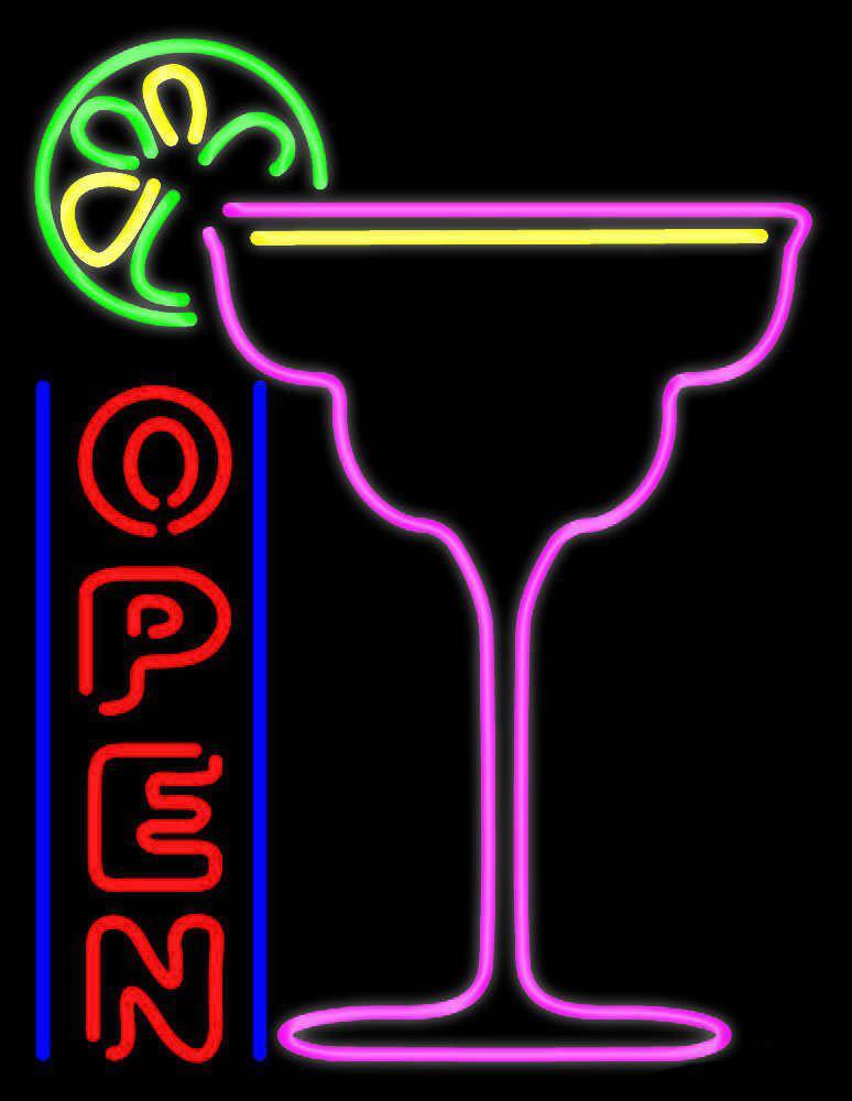Custom Cocktails Open Neon Sign Tube Neon Light