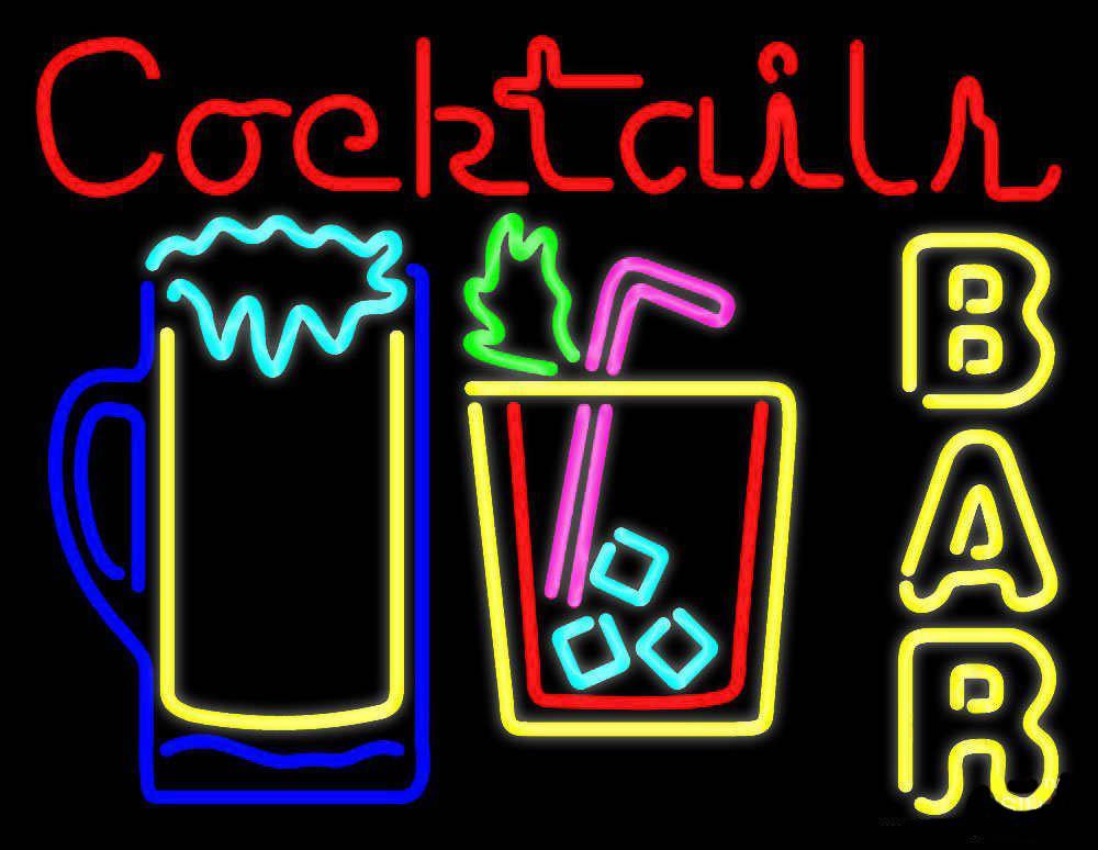Custom Cocktails Bar Neon Sign Tube Neon Light