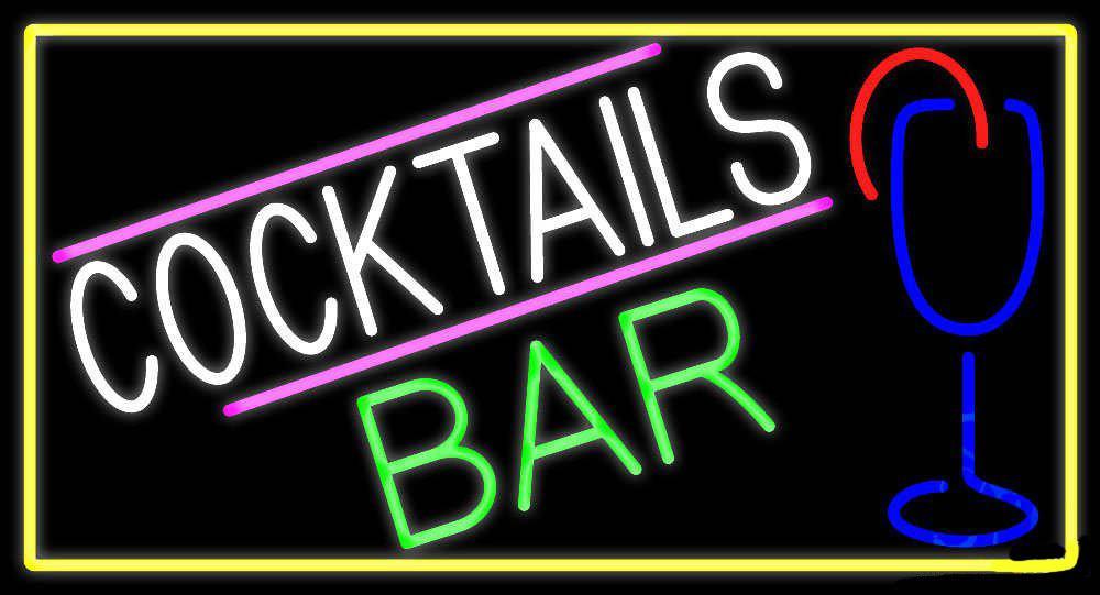 Custom Cocktails Bar Neon Sign Tube Neon Light