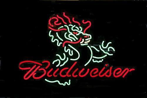 Custom Budweiser Dragon Neon Sign Real Neon Light