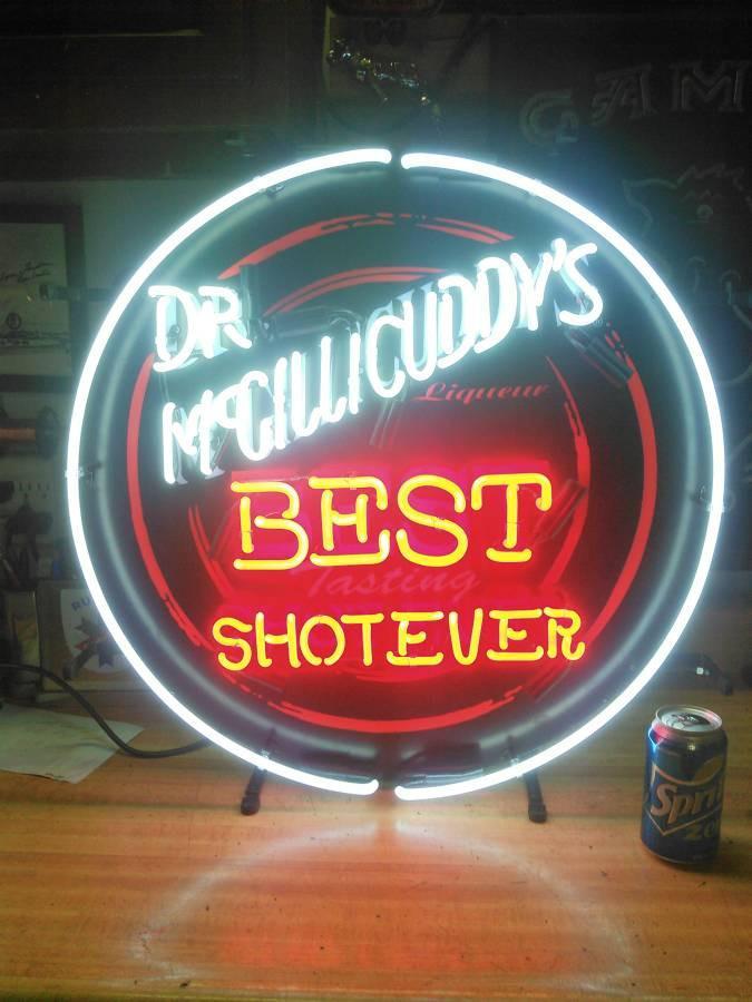 Custom Dr Mcgillicuddys Best Shotever Neon Sign Real Neon Light