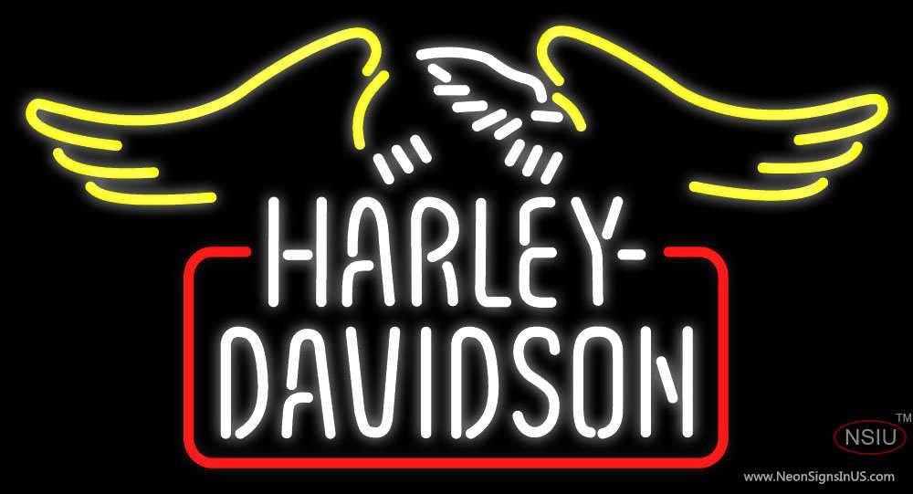 Custom Harley Davidson Eagle Neon Sign Real Neon Light