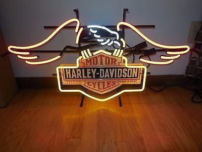 Custom Harley Davidson Eagle Neon Sign Real Neon Light