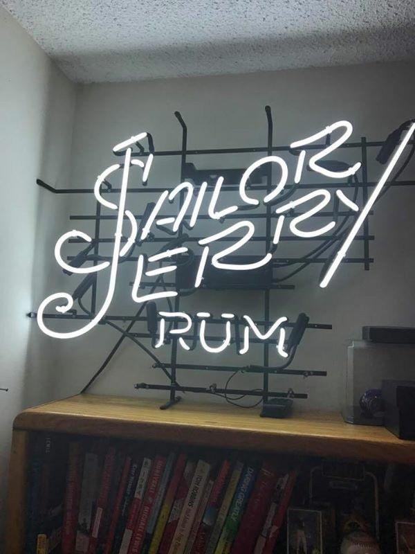 Custom Jerry Rum Sailor Neon Sign Real Neon Light
