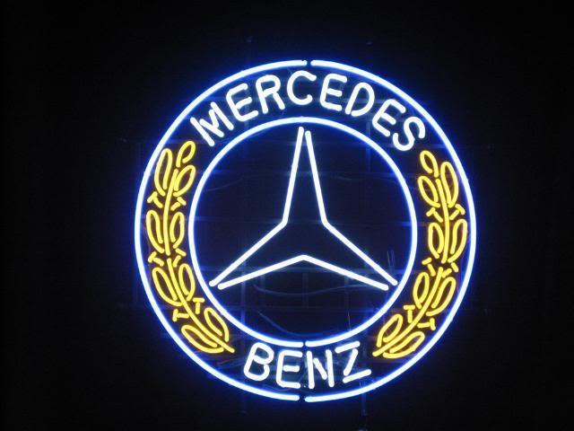 Custom Mercedes Benz Neon Sign Real Neon Light