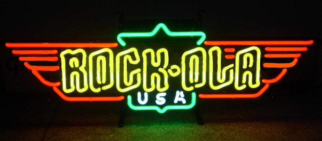 Custom Rock Ola USA Neon Sign Real Neon Light