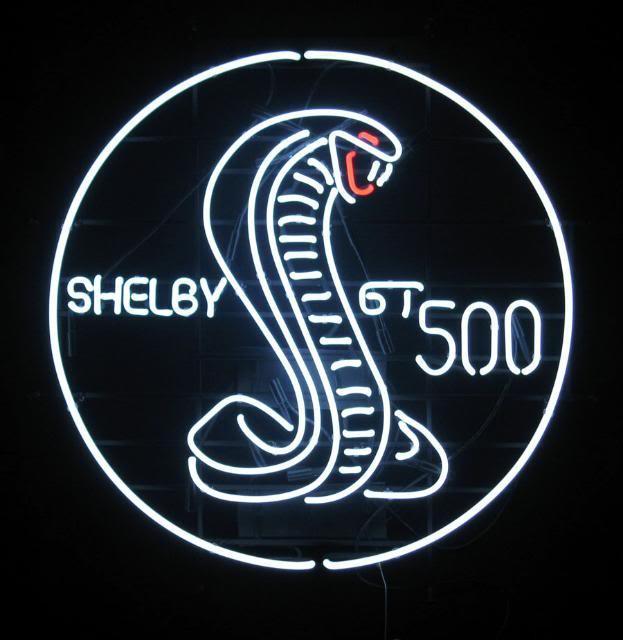 Custom Foad Shelby GT500 Neon Sign Real Neon Light