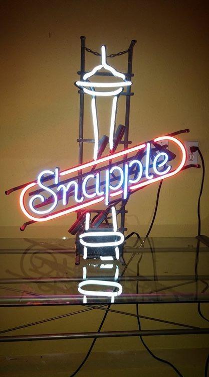 Custom Snapple Neon Sign Real Neon Light