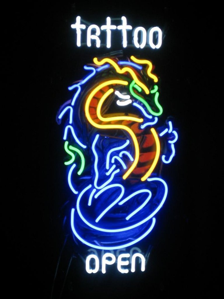 Custom Tattoo Dragon Neon Sign Real Neon Light