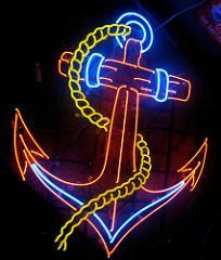 Custom Tattoo Anchor Neon Sign Real Neon Light