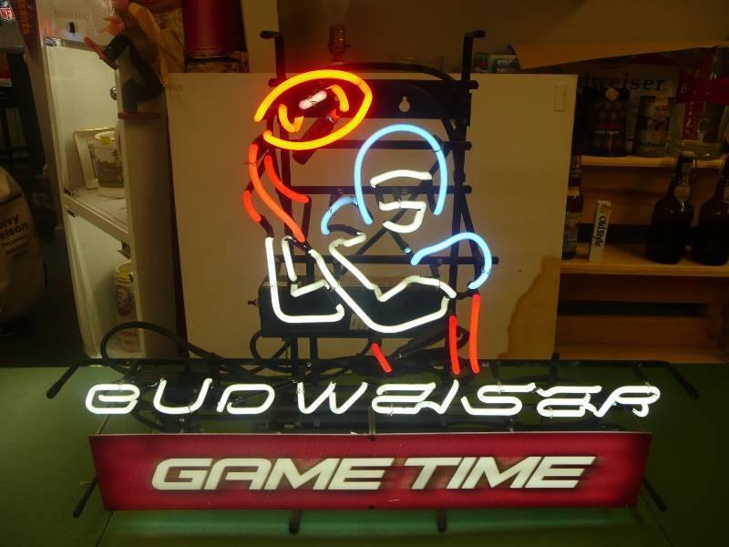 Custom Budweiser Game Time NBA Sports Neon Sign Real Neon Light