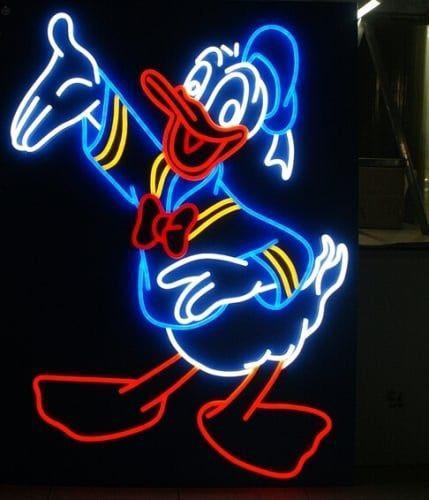 Custom Donald Duck Neon Sign Real Neon Light