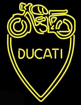 Custom Ducati Meccanica Bllogna Neon Sign Real Neon Light