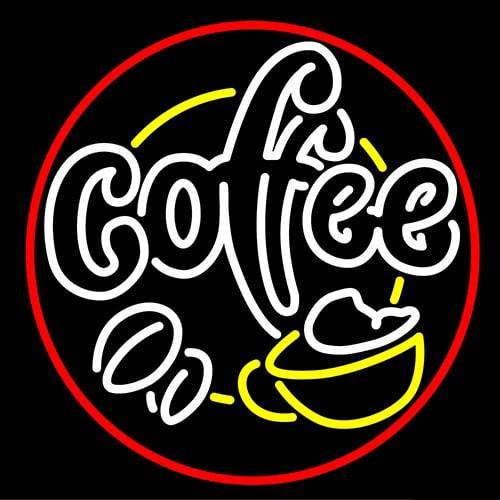 Custom Coffee House With Cafe Cup Neon Sign Real Neon Light