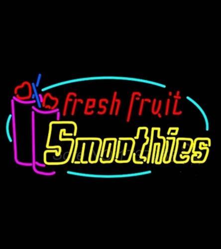 Custom Fresh Fruit Juice Smoothies Neon Sign Real Neon Light