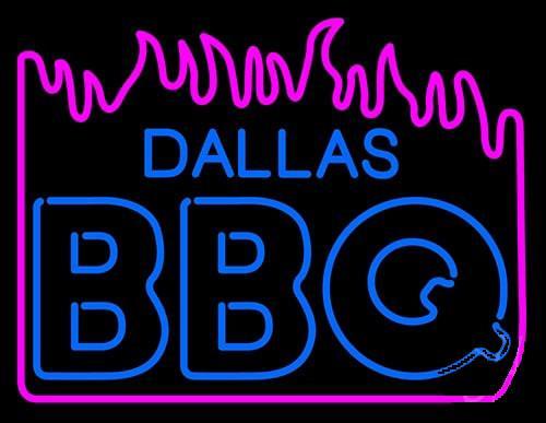 Custom Dallas BBQ Barbecue Neon Sign Real Neon Light