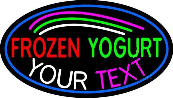 Custom Frozen Yogurt Neon Sign Real Neon Light