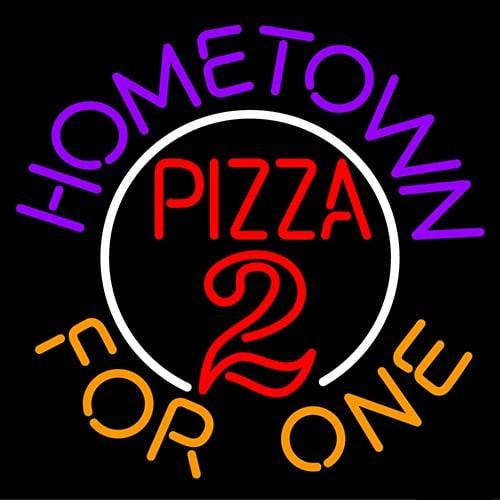 Custom Hometown Pizza Neon Sign Real Neon Light