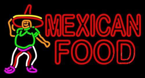 Custom Mexican Food Neon Sign Real Neon Light