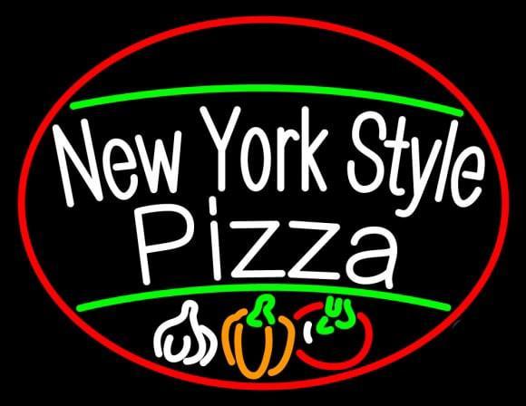 Custom New York Style Pizza Neon Sign Real Neon Light