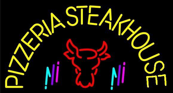 Custom Pizzeria Steak House Neon Sign Real Neon Light