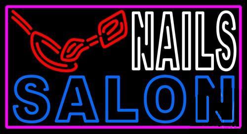 Custom Nail Salon Logo Neon Sign Real Neon Light
