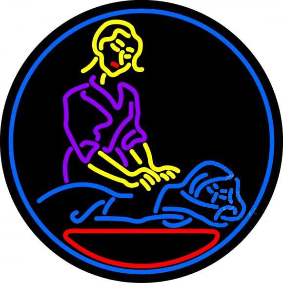 Custom Massage Therapy Neon Sign Real Neon Light