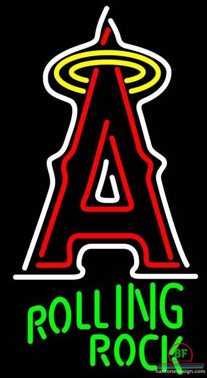 Custom Rolling Rock Anaheim Angels Neon Sign MLB Teams Neon Light