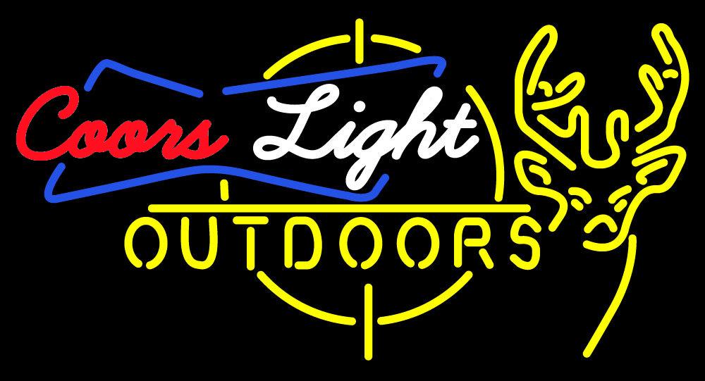 Custom Coors Light Outdoors Deer Neon Sign Tube Neon Light