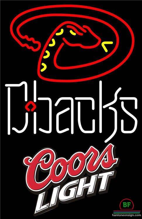 Custom Coors Light Arizona Diamondbacks Neon Sign MLB Teams Neon Light