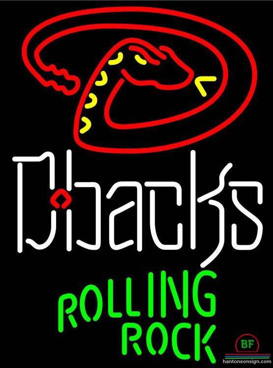 Custom Rolling Rock Arizona Diamondbacks Neon Sign MLB Teams Neon Light
