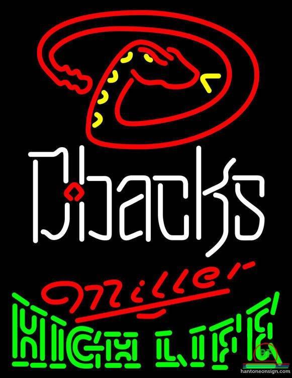 Custom Miller High Life Arizona Diamondbacks Neon Sign MLB Teams Neon Light