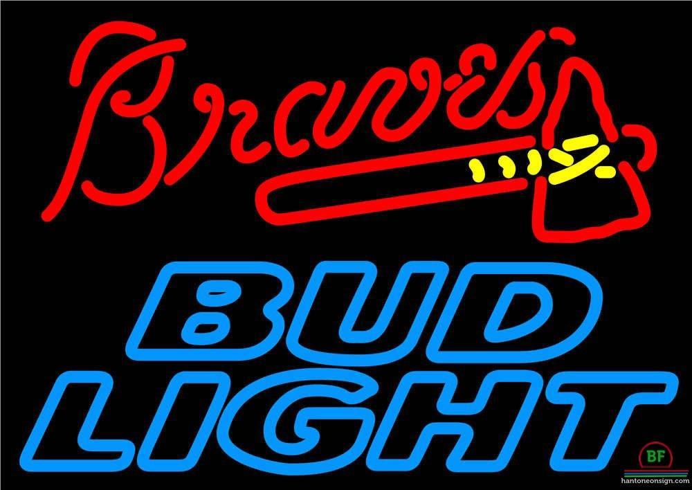 Custom Bud Light Atlanta Braves Neon Sign MLB Teams Neon Light