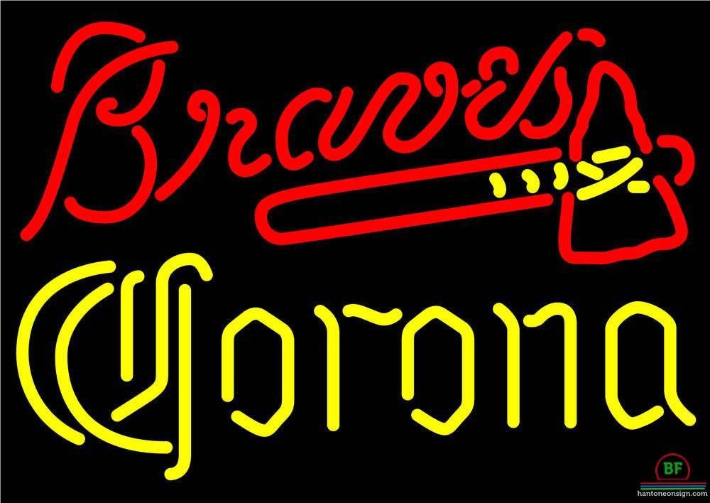 Custom Corona Atlanta Braves Neon Sign MLB Teams Neon Light